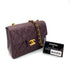 CHANEL VINTAGE MINI SQUARE 17 CHAIN SHOULDER BAG BORDEAUX LAMB SKIN 90255954 - PURPOSE