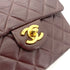 CHANEL VINTAGE MINI SQUARE 17 CHAIN SHOULDER BAG BORDEAUX LAMB SKIN 90255954 - PURPOSE