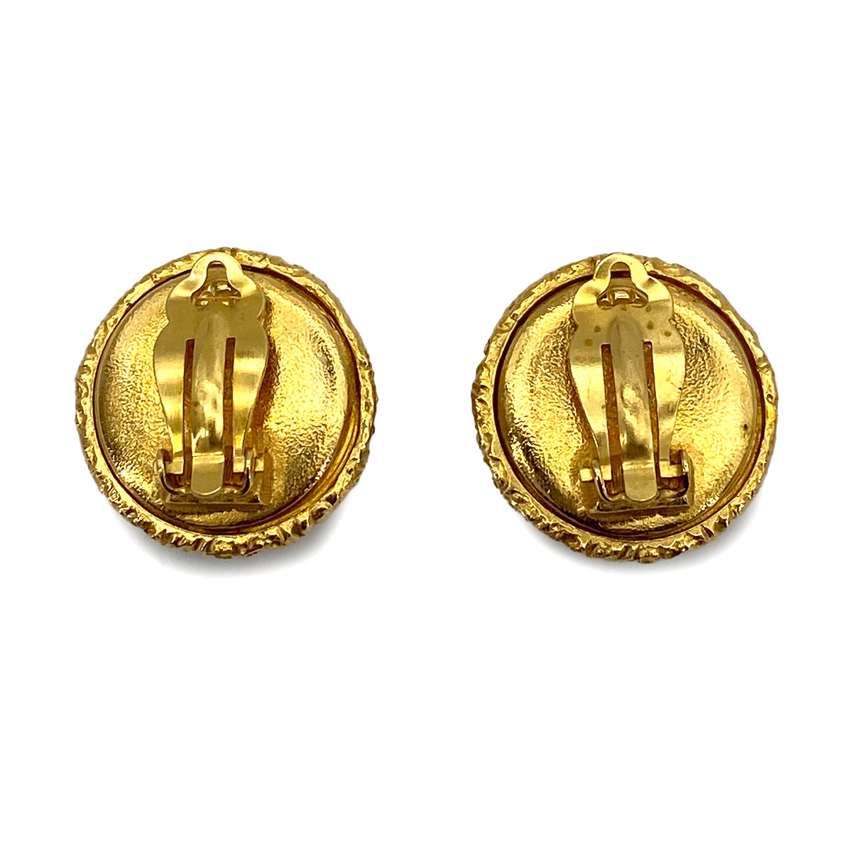 CHANEL VINTAGE EARRINGS COCOMARK ROUND ACCESSORY 93A 90255960