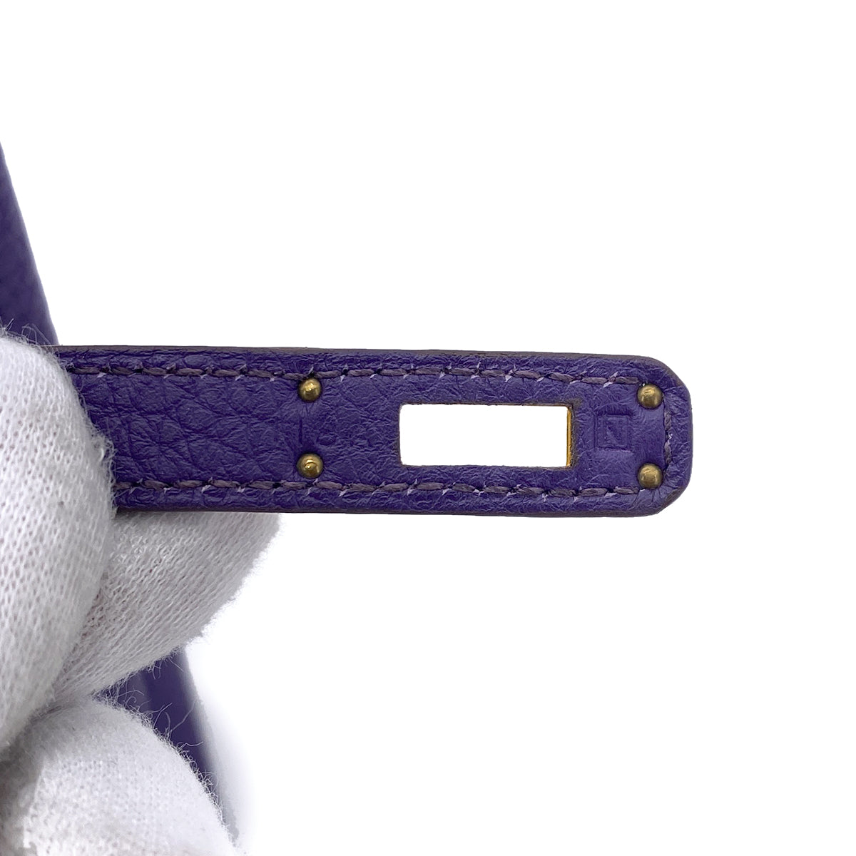 HERMES BIRKIN 25 IRIS TOGO HAND BAG □N 90255369