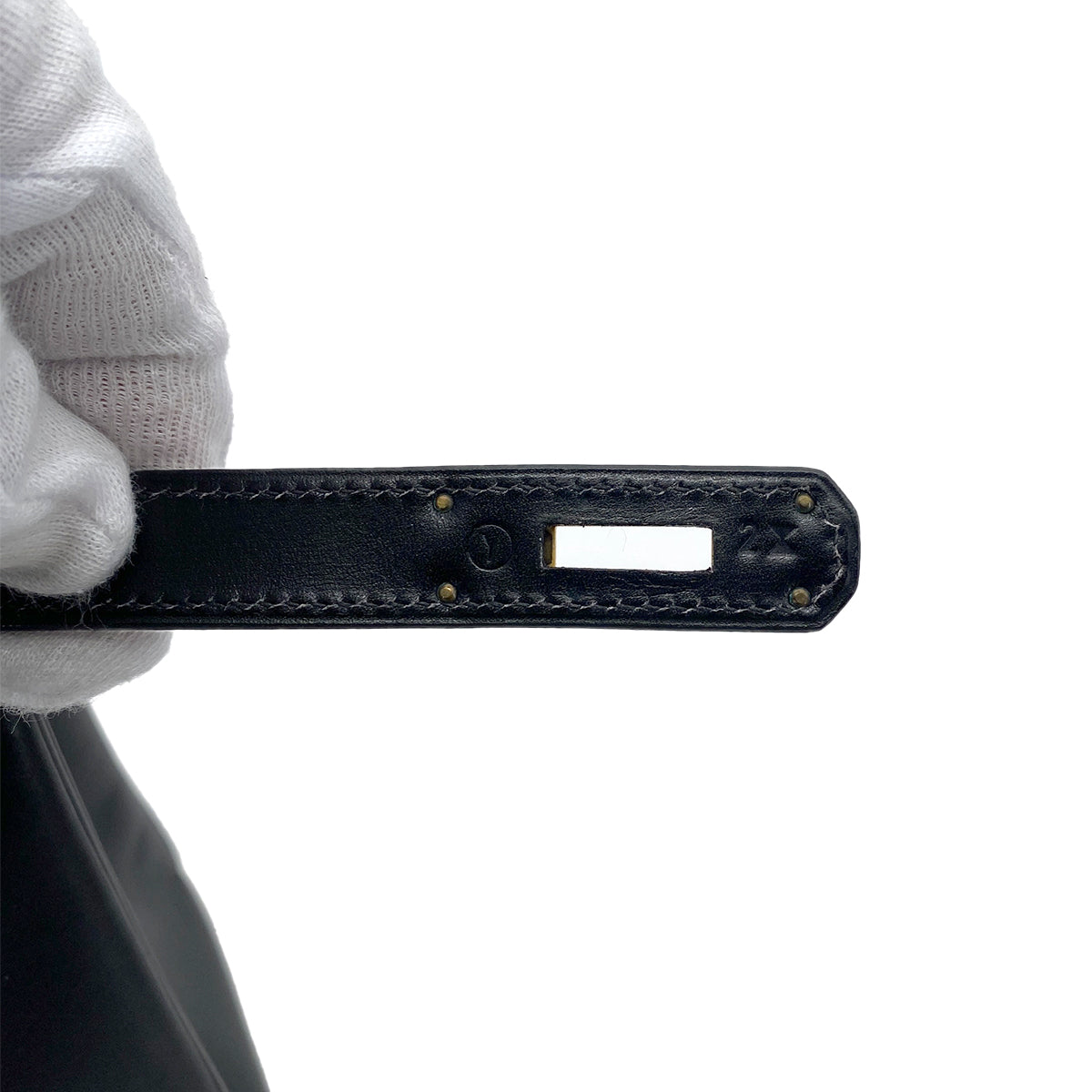 HERMES KELLY 32 RETOURNE BLACK BOXCALF HAND SHOULDER BAG 〇Y GHW 90256419