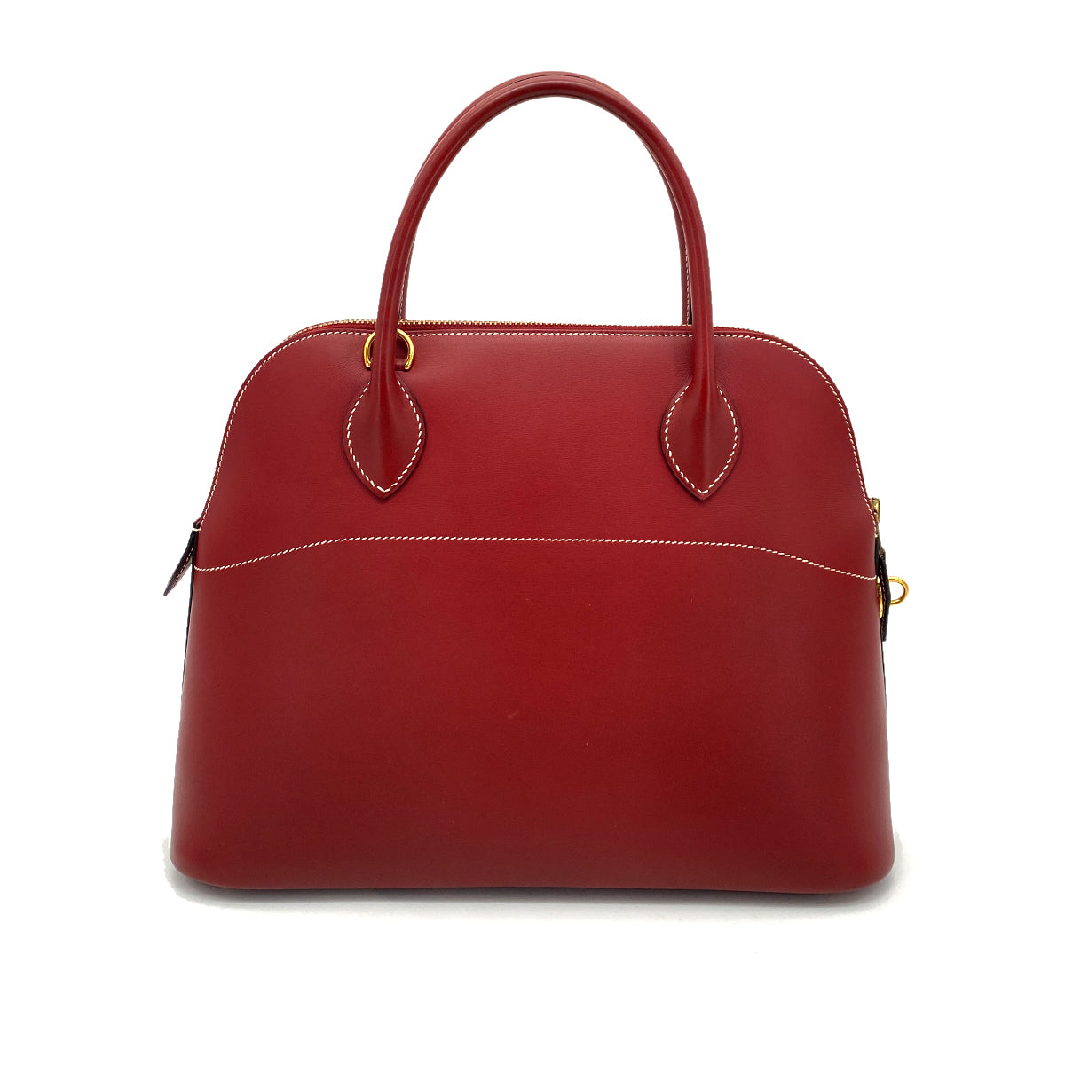 HERMES BOLIDE 31 ROUGE H CHAMONIX HAND SHOULDER BAG □F 90256420