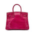 HERMES BIRKIN 30 FUCHSIA CROCODILE NILOTICUS HAND BAG □I SHW 90256428 - PURPOSE