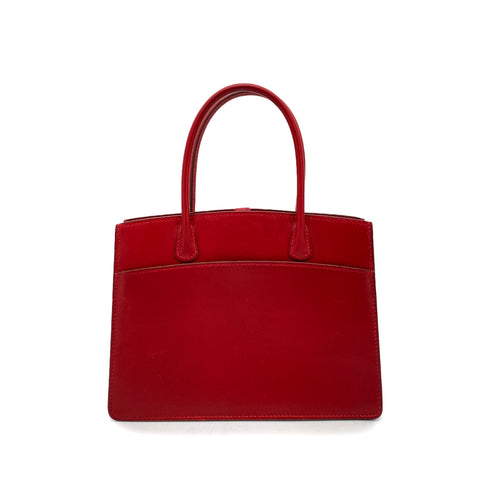 HERMES WHITE BUS TPM ROUGE VIF BOXCALF HAND BAG □F 90256456 - PURPOSE