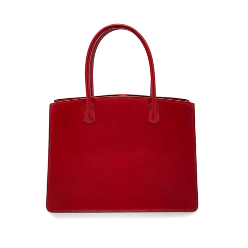 HERMES WHITE BUS TPM ROUGE VIF BOXCALF HAND BAG □F 90256456 - PURPOSE