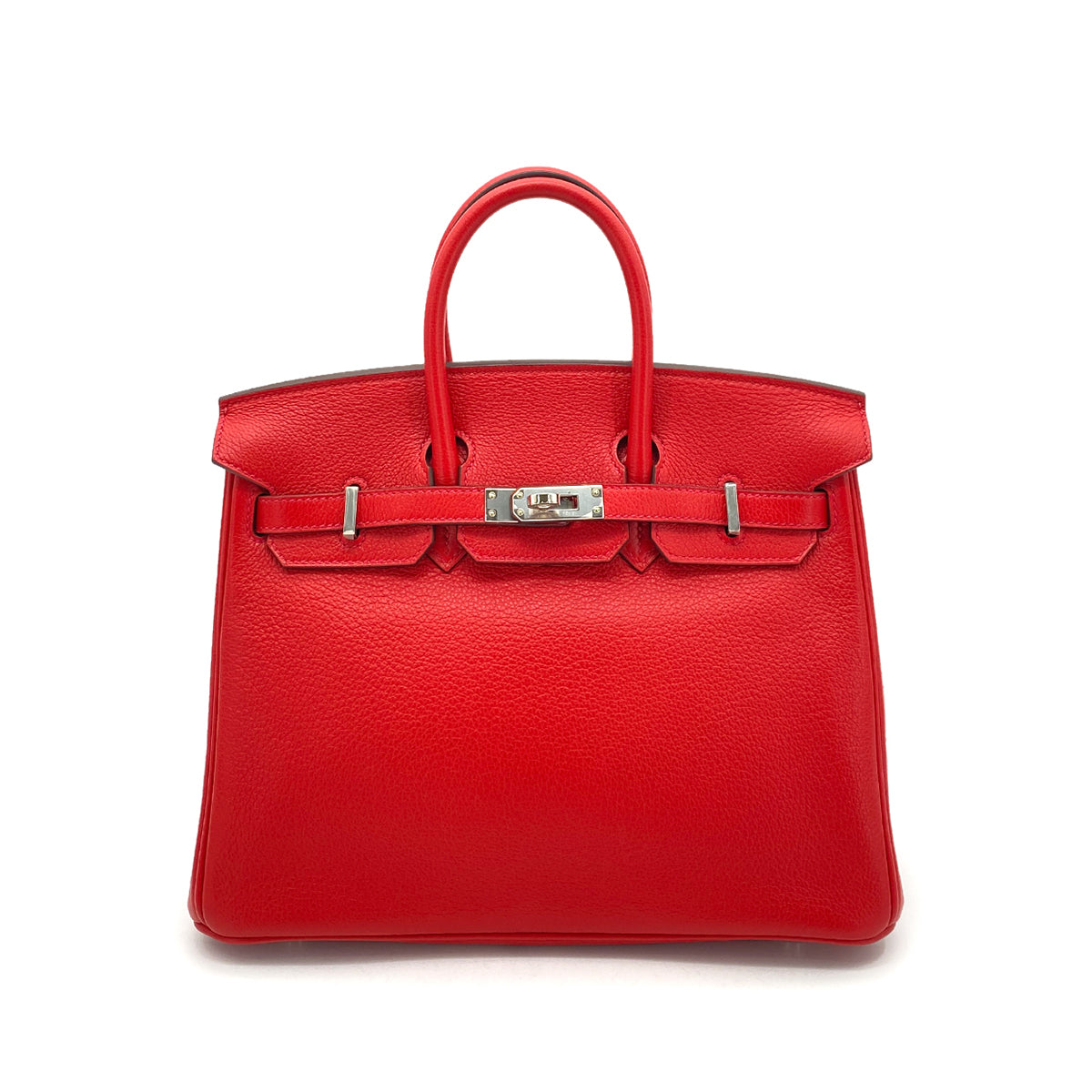 HERMES BIRKIN 25 ROUGE COEUR TOGO HAND BAG SHW D SHW 90256461