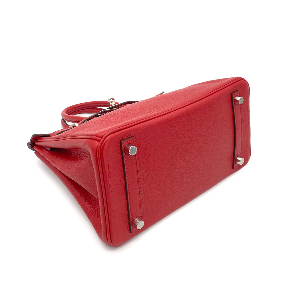 HERMES BIRKIN 25 ROUGE COEUR TOGO HAND BAG SHW D SHW 90256461