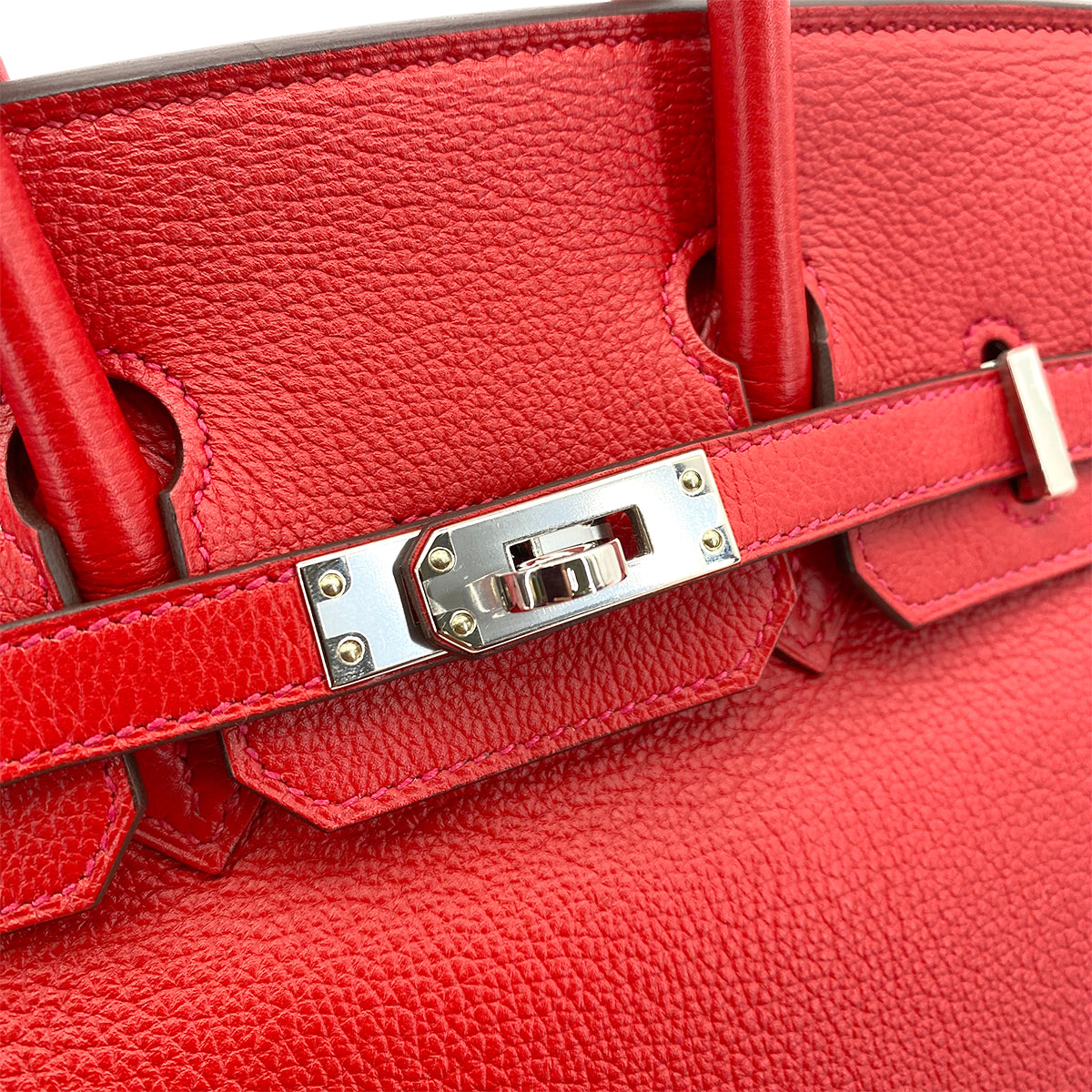 HERMES BIRKIN 25 ROUGE COEUR TOGO HAND BAG SHW D SHW 90256461