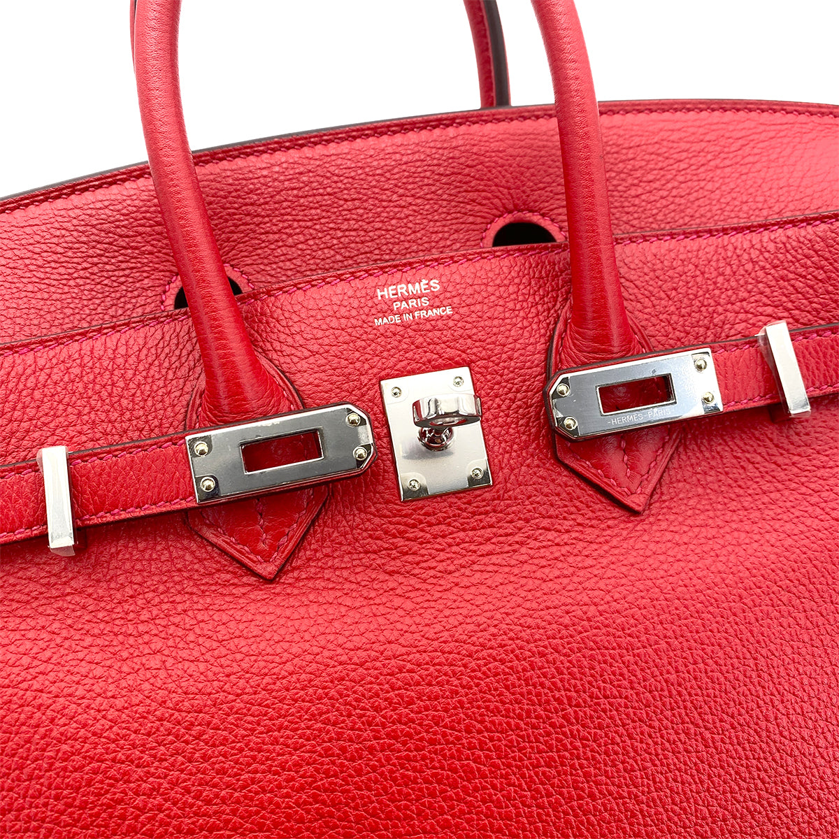 HERMES BIRKIN 25 ROUGE COEUR TOGO HAND BAG SHW D SHW 90256461