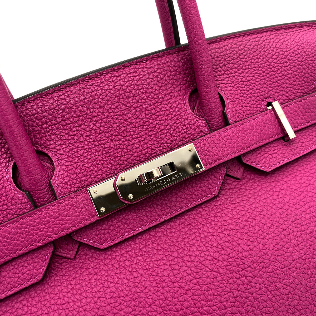 HERMES BIRKIN 30 ROSE PURPLE TOGO HAND BAG D SHW 90256462