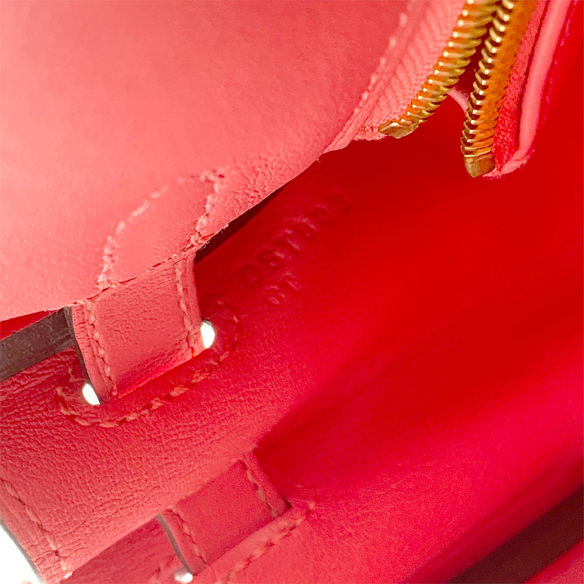 HERMES KELLY 25 RETOURNE PINK SWIFT ROSE AZALEE  HAND SHOULDER BAG GHW D 90256464