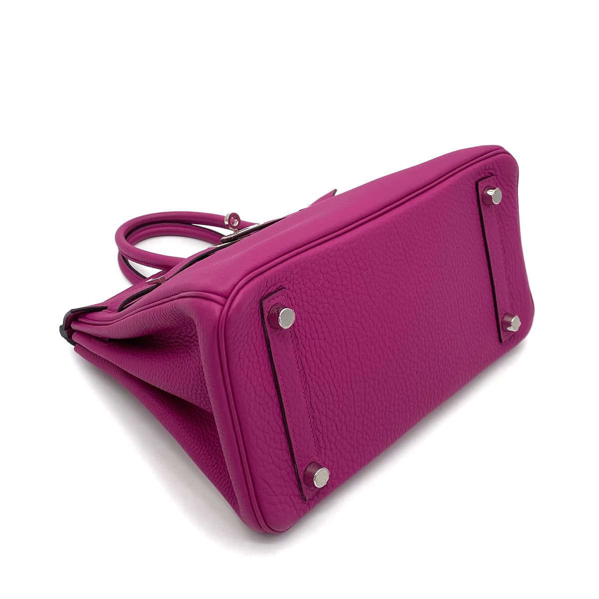 HERMES BIRKIN 25 ROSE PURPLE TOGO HAND BAG C SHW 90256465