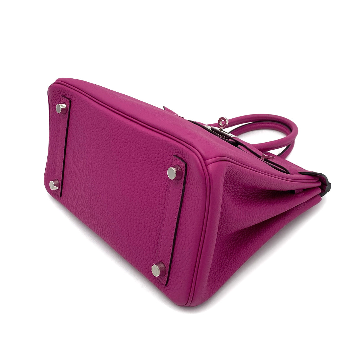 HERMES BIRKIN 25 ROSE PURPLE TOGO HAND BAG C SHW 90256465