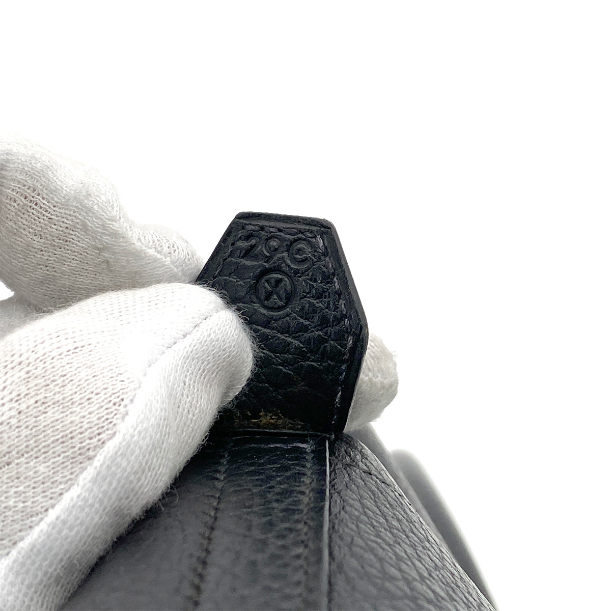 HERMES BOLIDE 31 BLACK ARDENNES HAND SHOULDER BAG 〇X 90256921