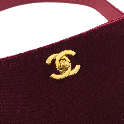 CHANEL VINTAGE HAND BAG BORDEAUX VELOR 90256927 - PURPOSE