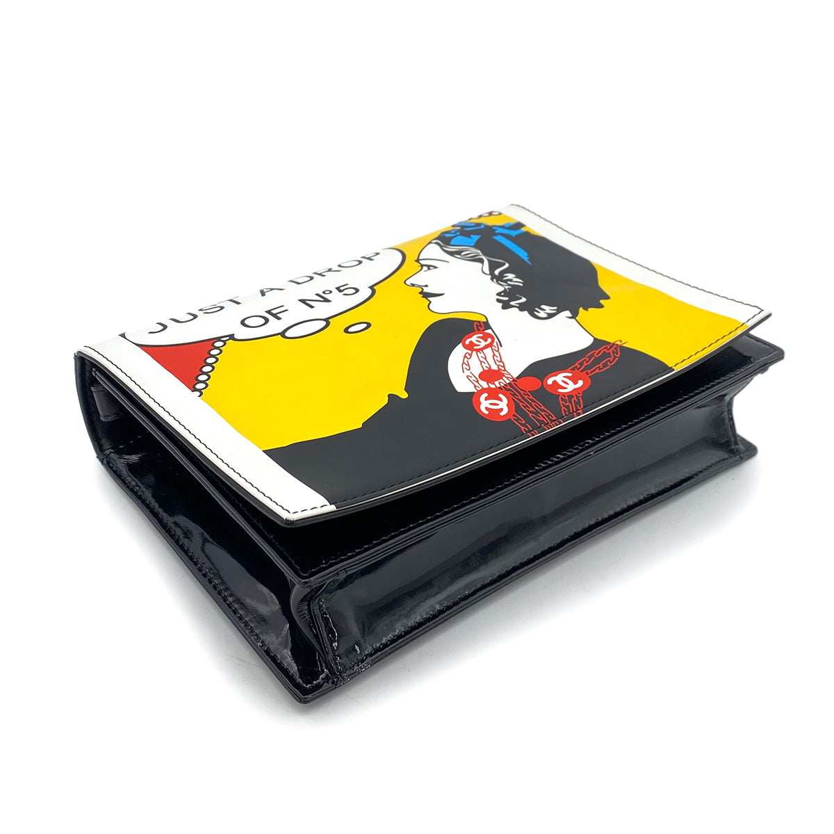 CHANEL VINTAGE MADEMOISELLE NO.5 CLUTCH BAG MULTICOLOR ENAMEL 90256933