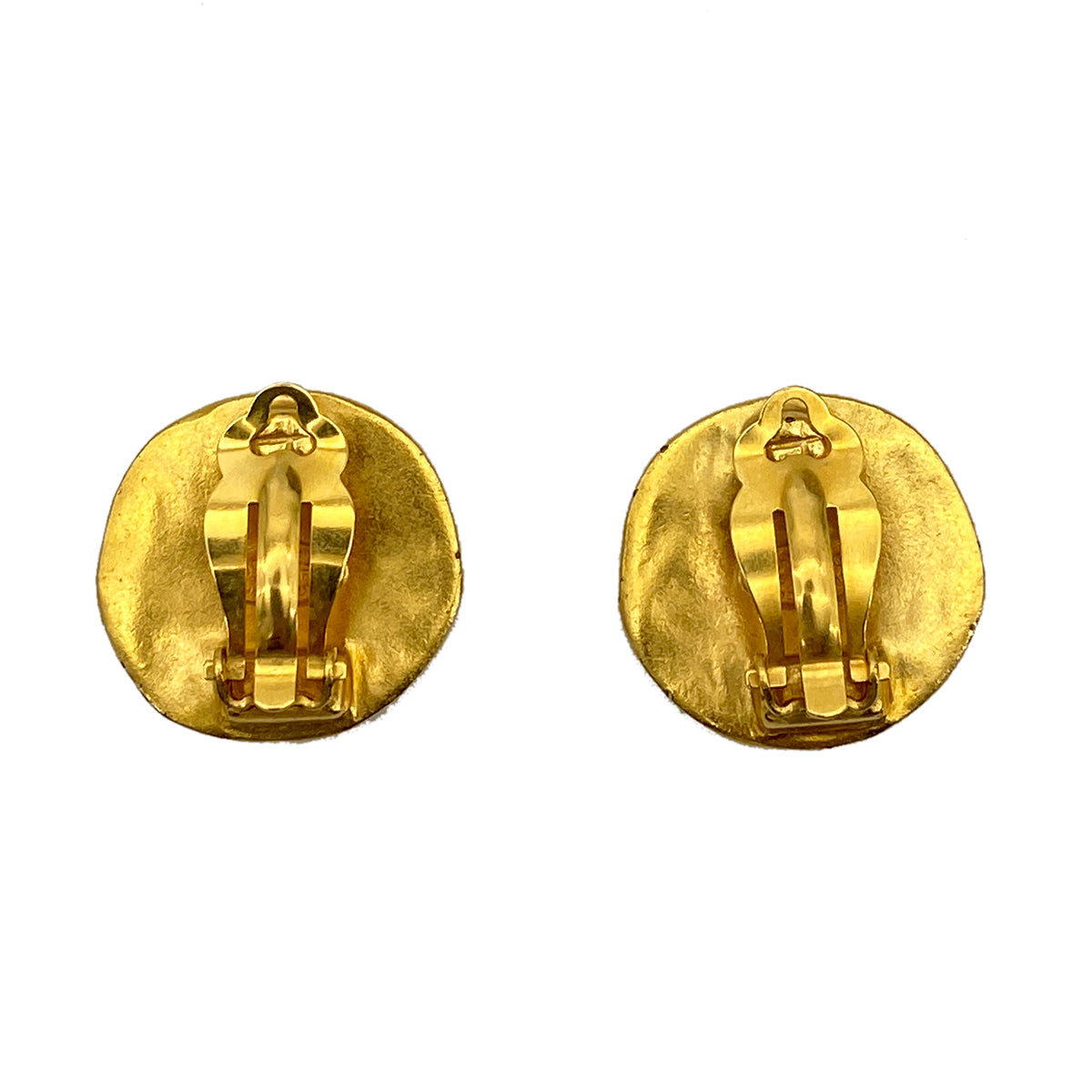 CHANEL VINTAGE EARRINGS ROUND COCOMARK ACCESSORY 96P 90256949