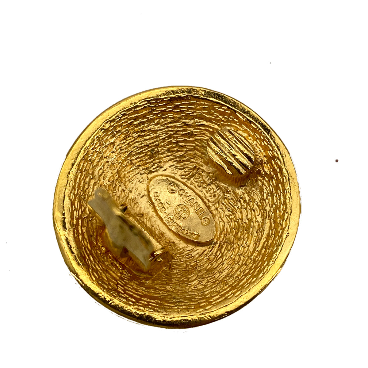 CHANEL VINTAGE EARRINGS ROUND COCOMARK ACCESSORY 90256939