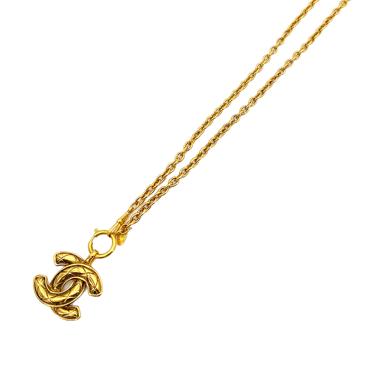 CHANEL VINTAGE NECKLACE MATELASSE COCOMARK ACCESSORY 90256947
