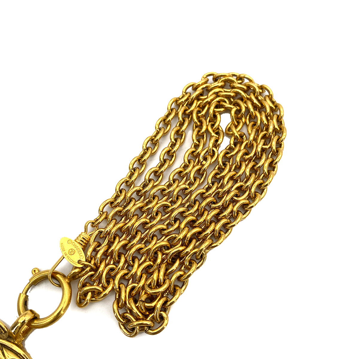 CHANEL VINTAGE NECKLACE MATELASSE COCOMARK ACCESSORY 90256947