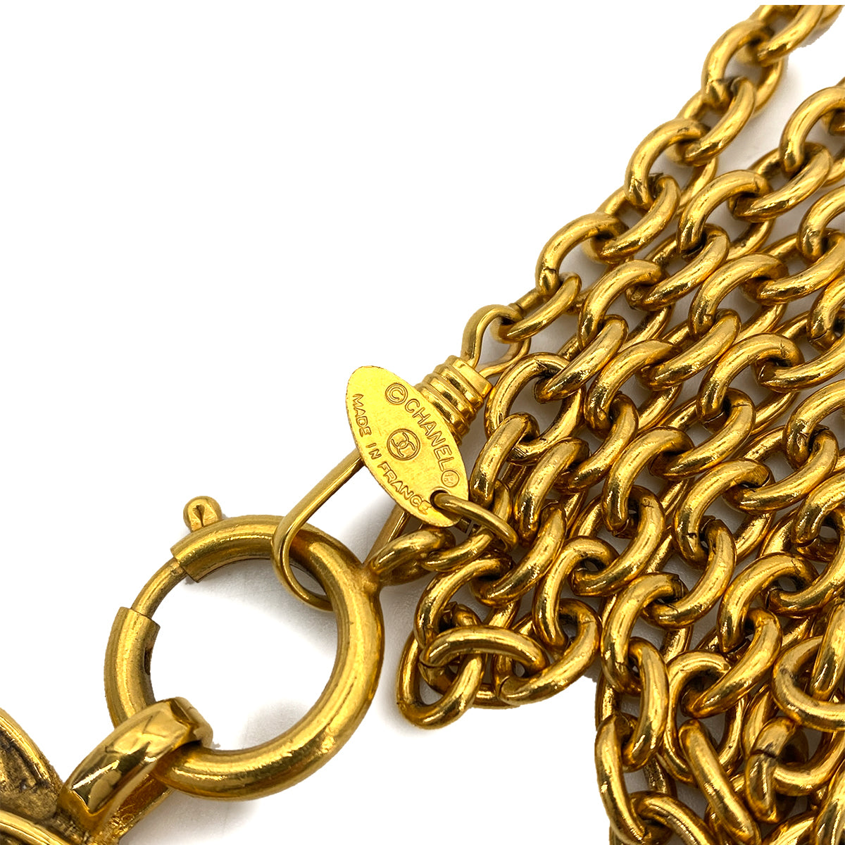 CHANEL VINTAGE NECKLACE MATELASSE COCOMARK ACCESSORY 90256947