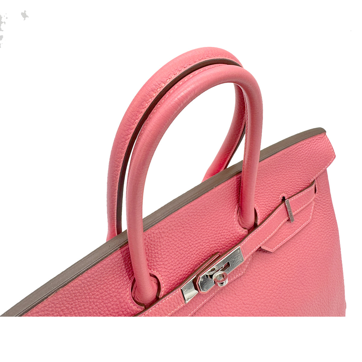 HERMES BIRKIN35 ROSE LIPSTICK TOGO HAND BAG □Q SHW 90272968
