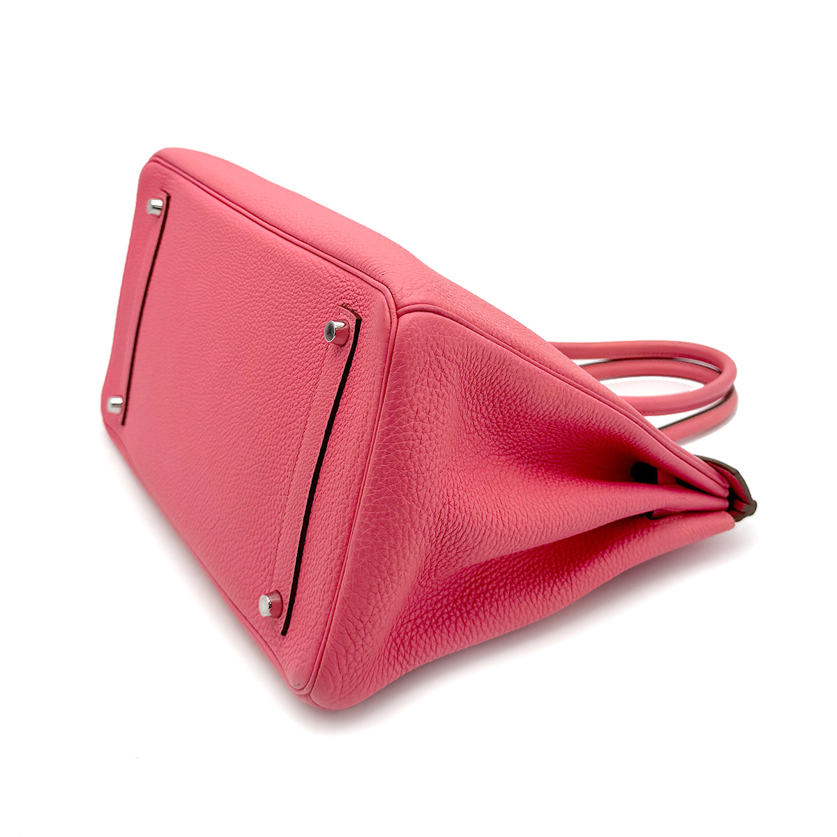 HERMES BIRKIN35 ROSE LIPSTICK TOGO HAND BAG □Q SHW 90272968