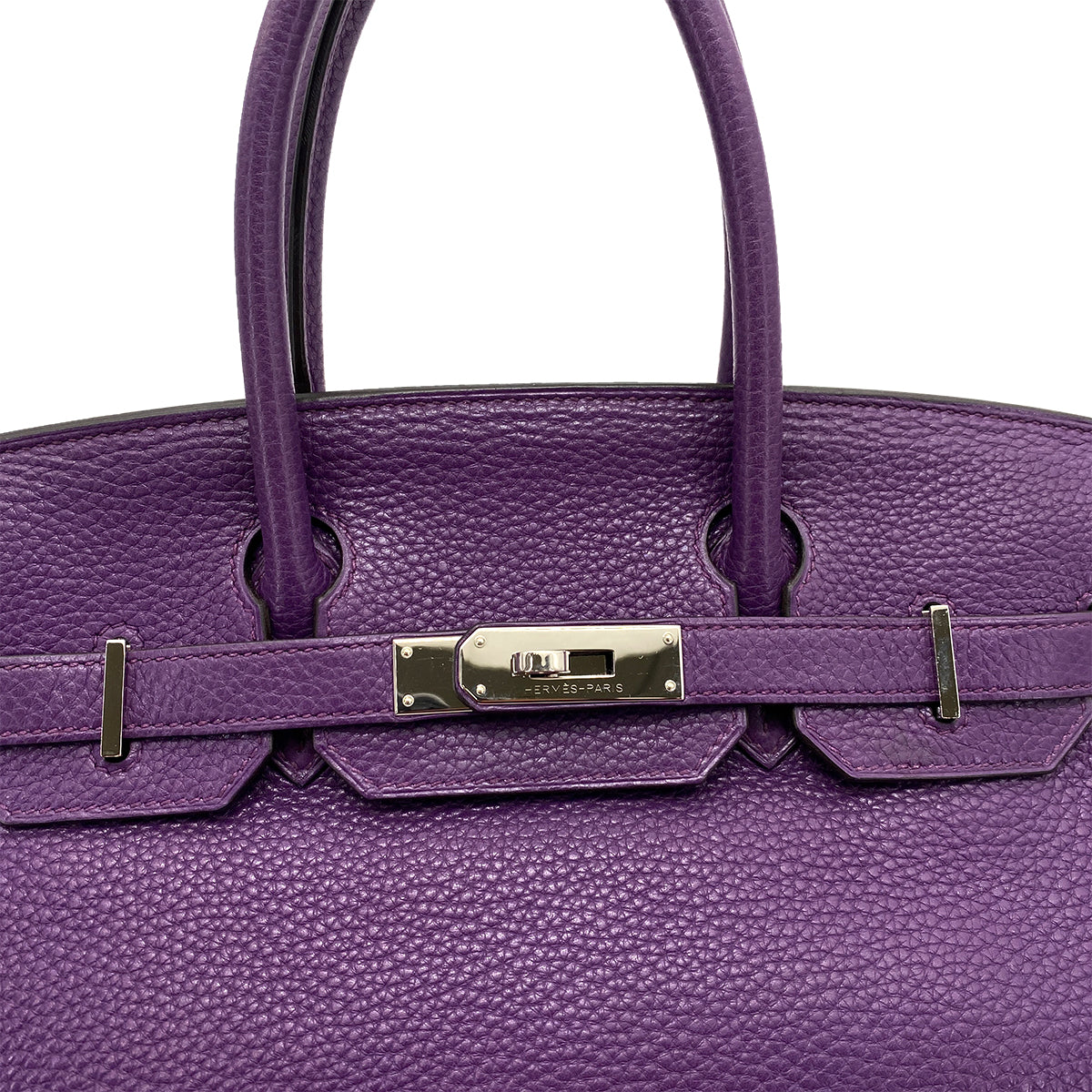 HERMES BIRKIN 30 ULTRA VIOLET TAURILLON CLEMENCE HAND BAG □P SHW 90257294