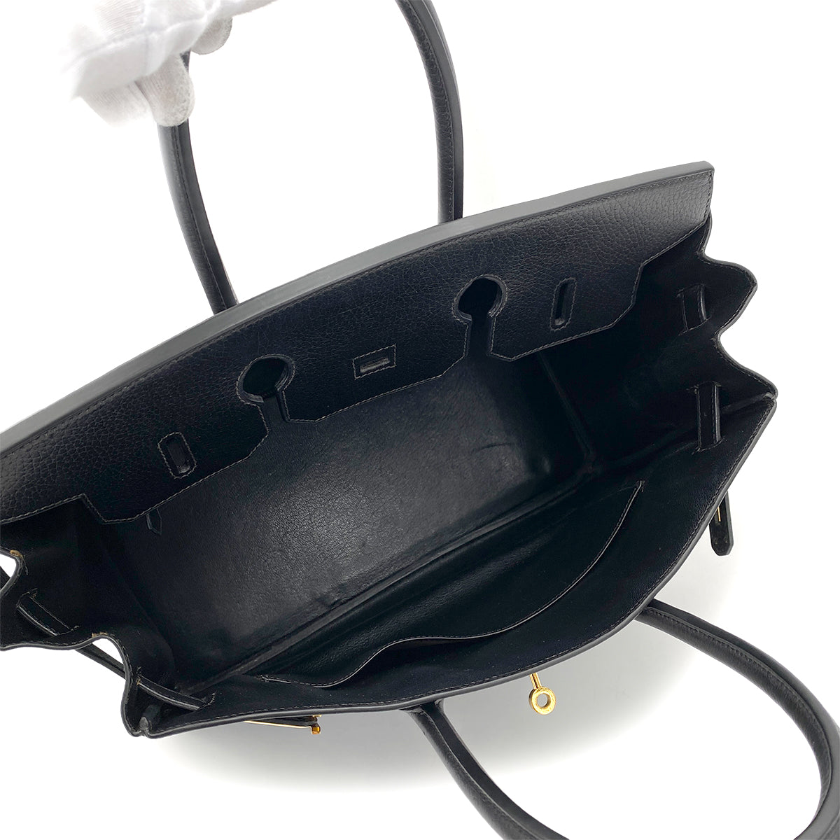 HERMES BIRKIN 35 BLACK ARDENNES HAND BAG 〇Z GHW 90257311