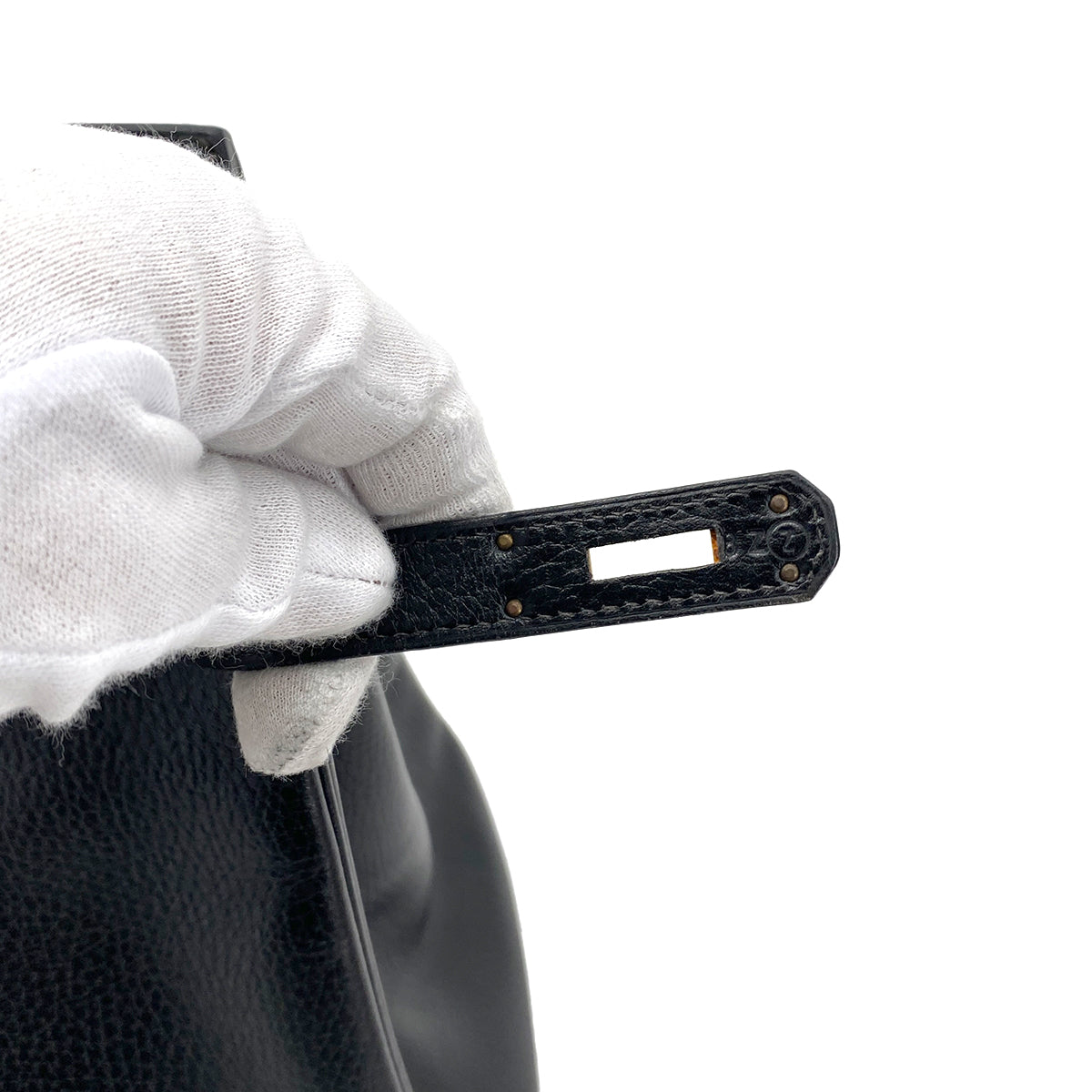 HERMES BIRKIN 35 BLACK ARDENNES HAND BAG 〇Z GHW 90257311