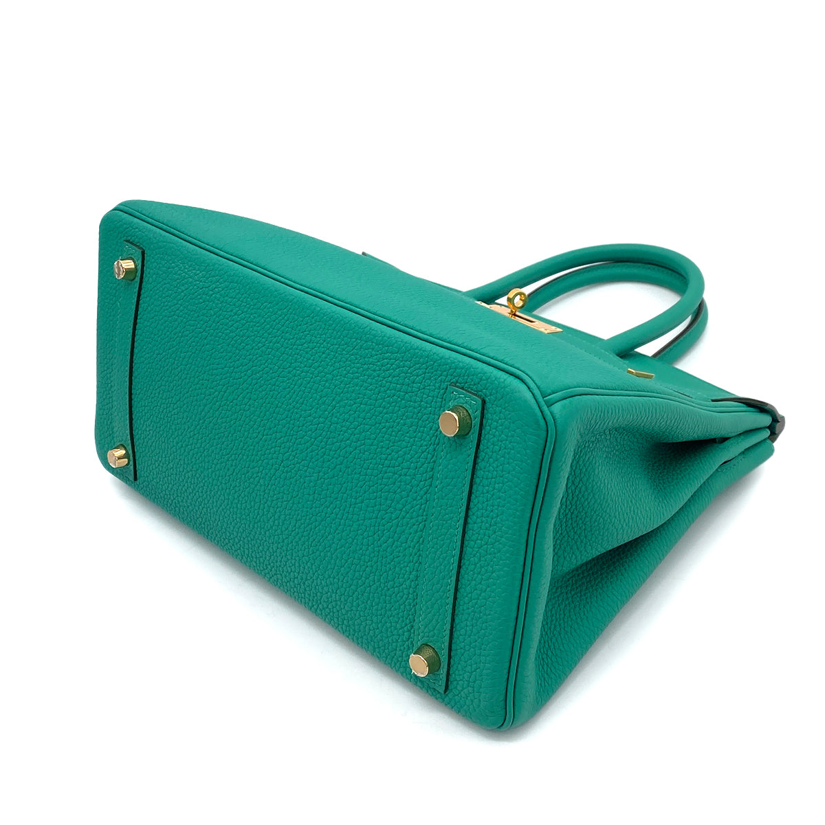 HERMES BIRKIN 30 VERT VERONE TOGO HAND BAG D GHW 90257429