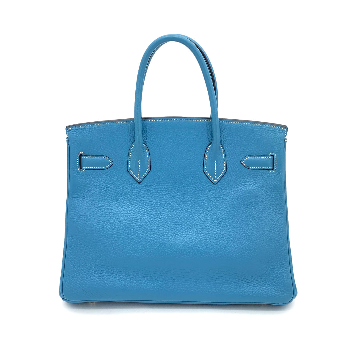 HERMES BIRKIN 30 BLUE JEAN TAURILLON CLEMENCE HAND BAG □I SHW 90257437