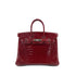 HERMES BIRKIN 25 ROUGE H CROCODILE NILOTICUS HAND BAG □L SHW 90257459 - PURPOSE