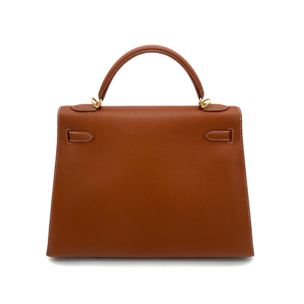 HERMES KELLY 32 SELLIER BRICK TOGO HAND SHOULDER BAG □E 90257609