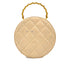 CHANEL VINTAGE ROUND VANITY HAND BAG BEIGE ENAMEL 90257628 - PURPOSE