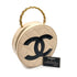 CHANEL VINTAGE ROUND VANITY HAND BAG BEIGE ENAMEL 90257628 - PURPOSE