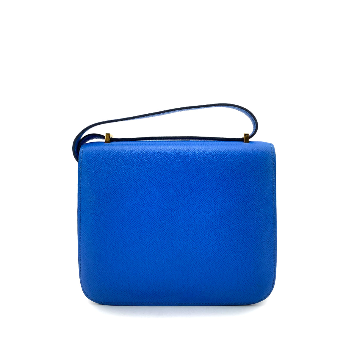 HERMES CONSTANCE MINI 18 BLUE COUCHVEL SHOULDER BAG 〇X 90258059