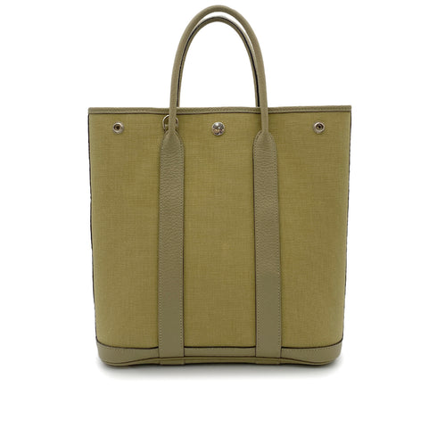 HERMES GARDEN FILE PM TOILE MILITARY KHAKI TOTE SHOULDER BAG Z 90258087 - PURPOSE