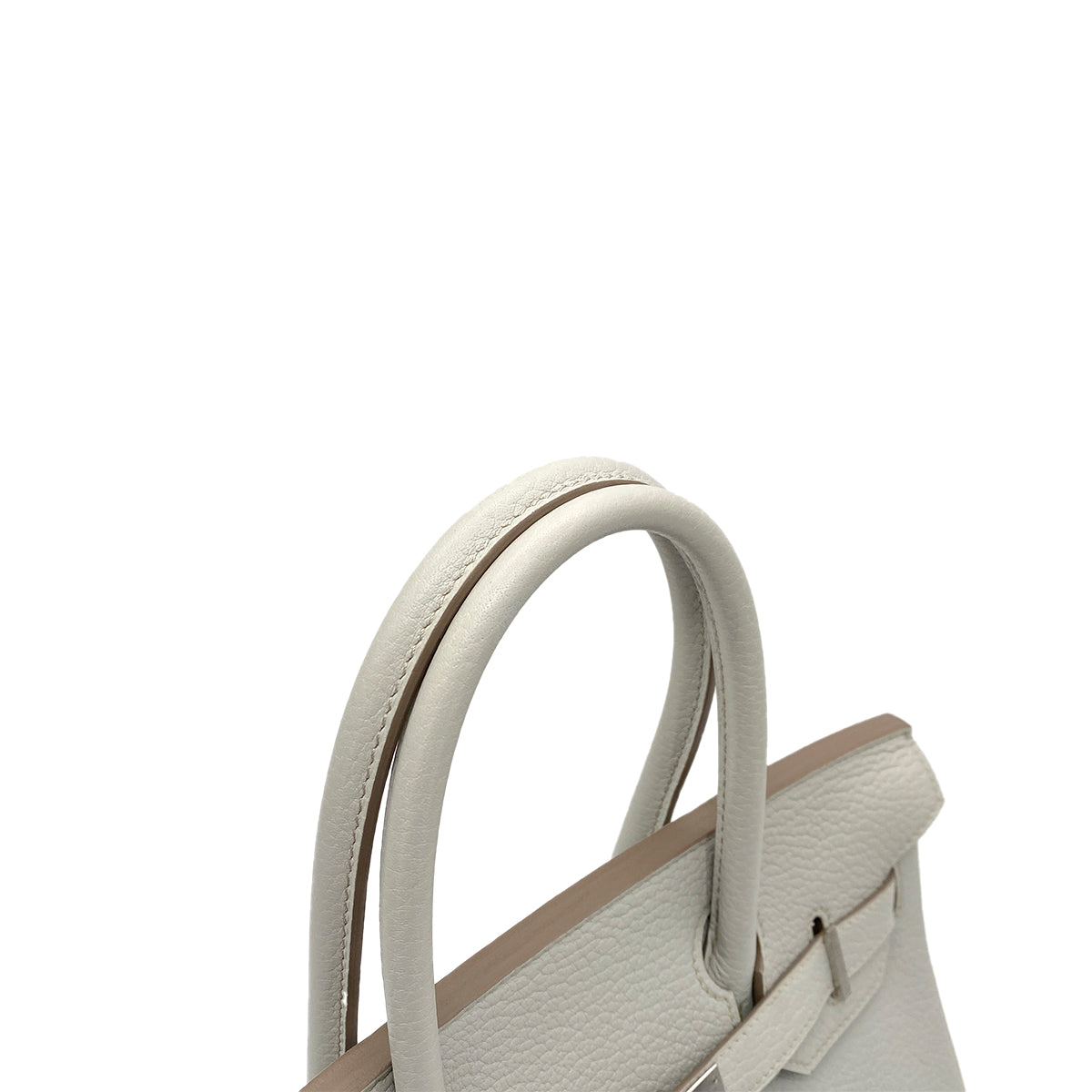 HERMES BIRKIN 30 GRIS PERLE FJORD HAND BAG □Q SHW 90258097