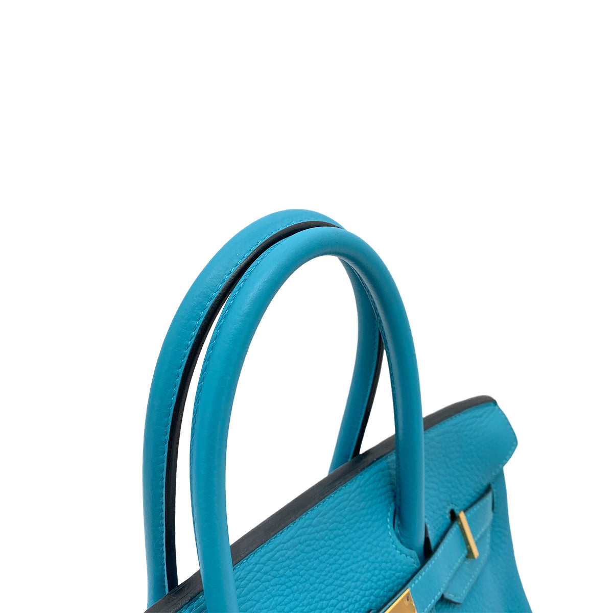 HERMES BIRKIN 30 TURQUOISE TAURILLON CLEMENCE HAND BAG □R GHW 90258105