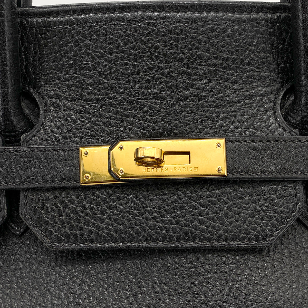 HERMES BIRKIN 40 BLACK ARDENNES HAND BAG 〇Z GHW 90258106