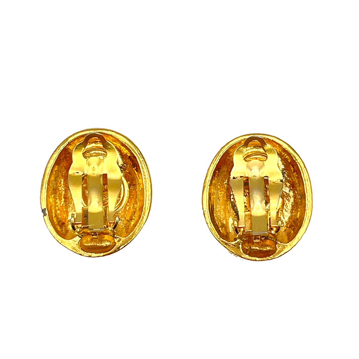 CHANEL VINTAGE EARRINGS MADEMOISELLE GOLD ACCESSORY 90258154