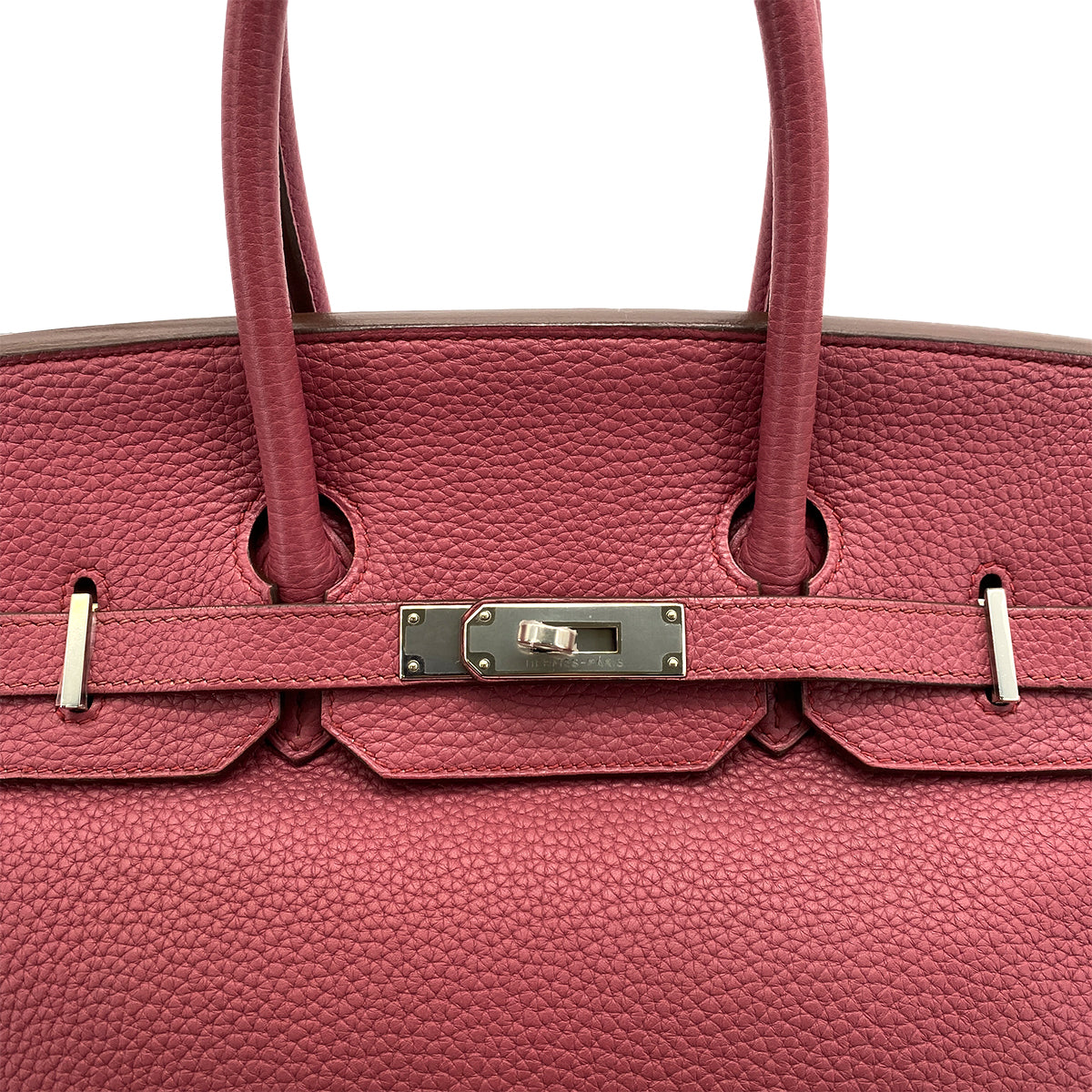 HERMES BIRKIN 35 ROSE WOOD TAURILLON CLEMENCE HAND BAG □O SHW 90258363