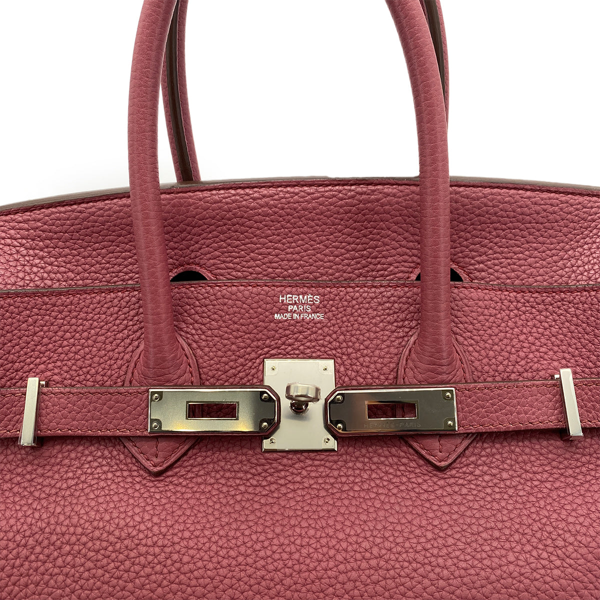HERMES BIRKIN 35 ROSE WOOD TAURILLON CLEMENCE HAND BAG □O SHW 90258363