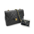 CHANEL VINTAGE MINI SQUARE 20 CHAIN SHOULDER BAG BLACK LAMB SKIN 90258470 - PURPOSE