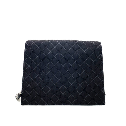 CHANEL VINTAGE MINI CRUISE LINE 2018 CHAIN SHOULDER BAG BLACK CANVAS 90258475 - PURPOSE
