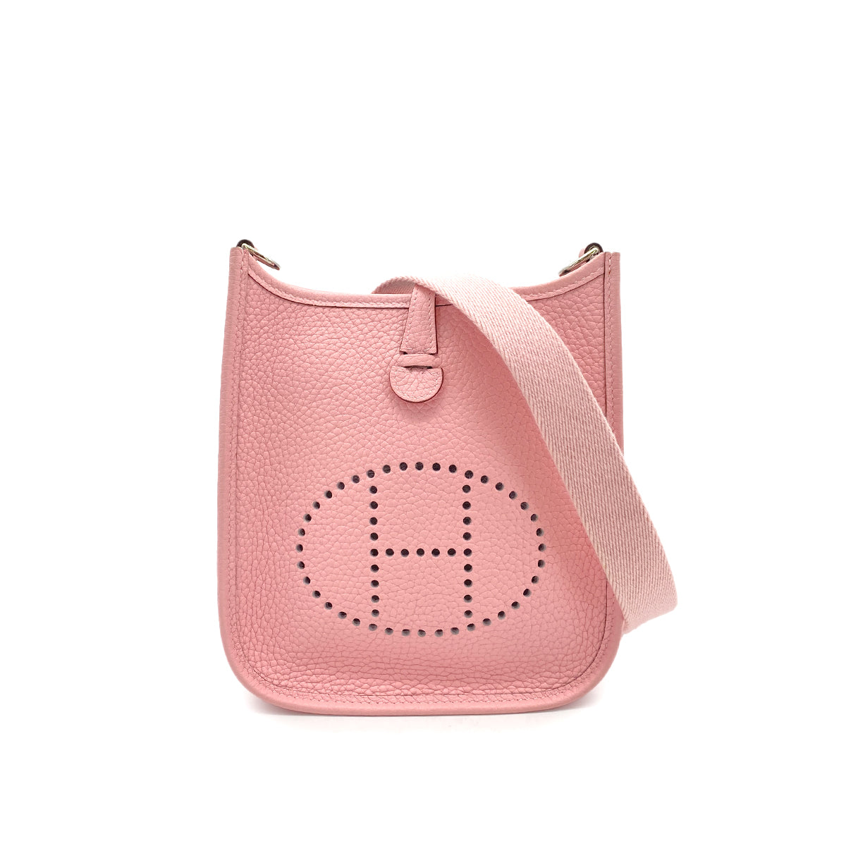 HERMES EVELYNE TPM ROSE SAKURA TAURILLON CLEMENCE SHOULDER BAG X 90258476