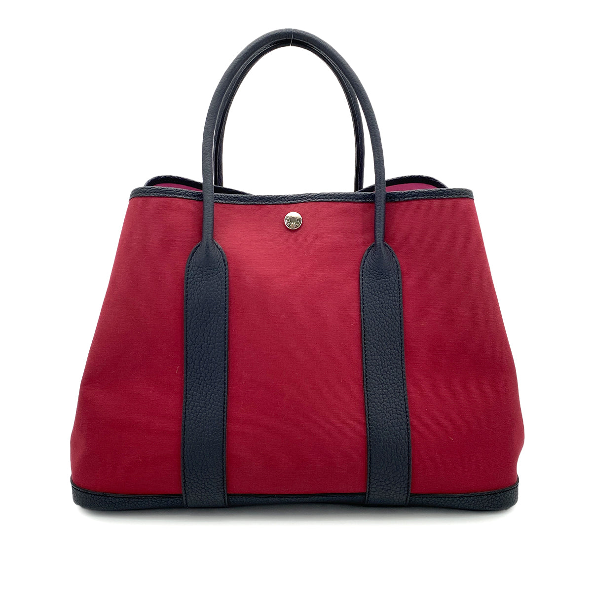 HERMES GARDEN PARTY PM RUBY ROSE BUBBLEGUM TOILE OFFICIER VEAU NEGONDA TOTE BAG B 90258477