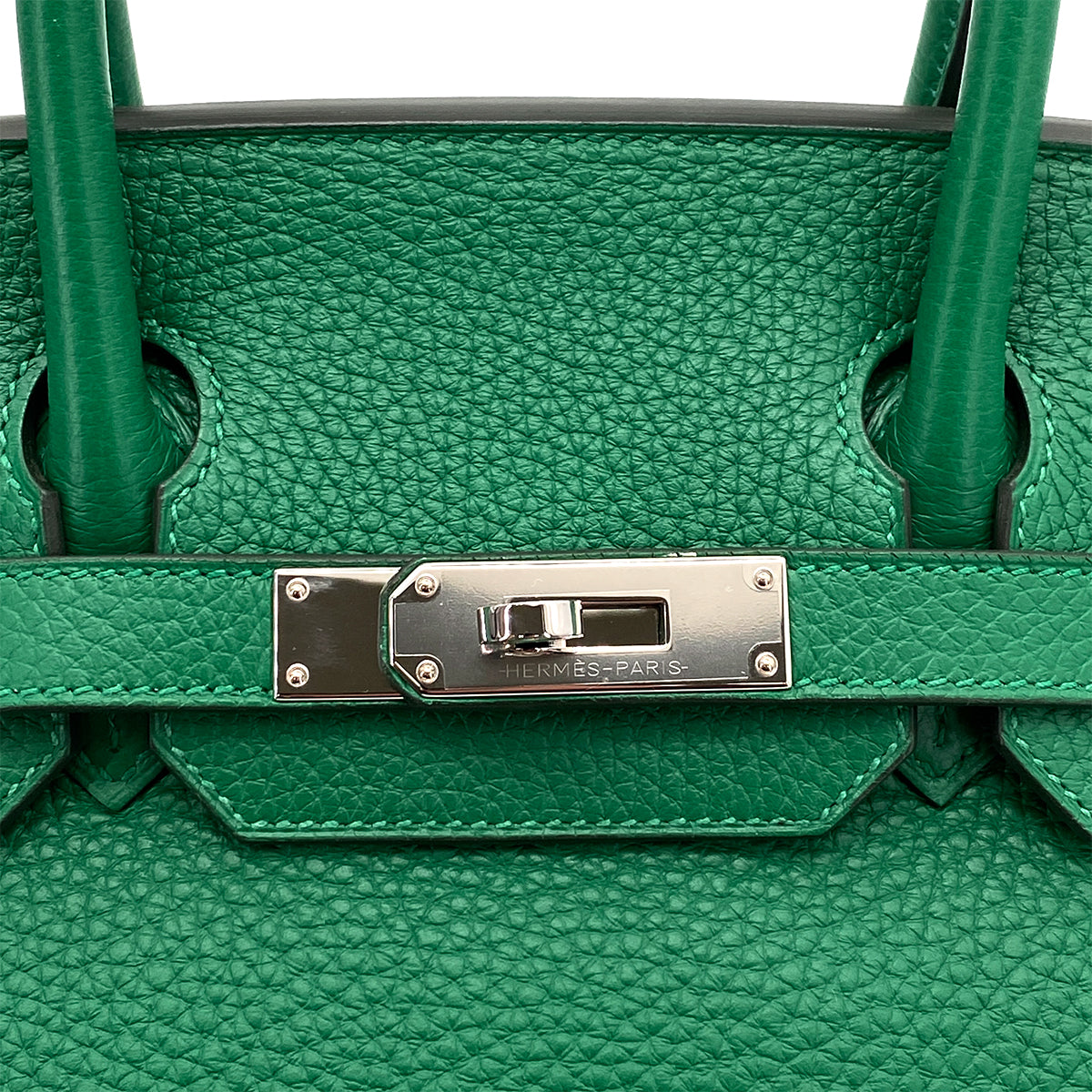 HERMES BIRKIN VERSO 30 VERT VERTIGO VERT FONCE TAURILLON CLEMENCE HAND BAG A SHW 90258480