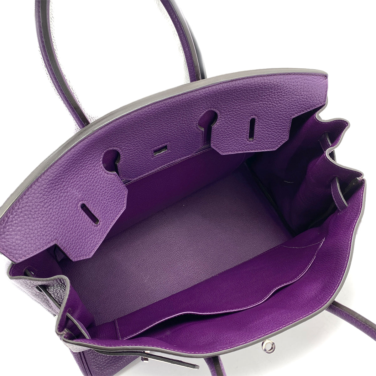 HERMES BIRKIN 35 ULTRA VIOLET TOGO HAND BAG □P SHW 90258481